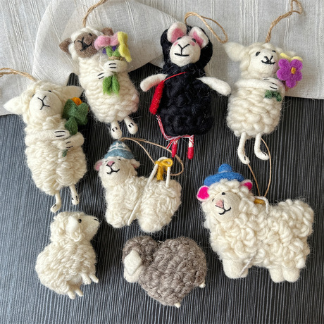 Nepal Custom Needle Felted Nepalese Handmade Wool Felt Finished Product Same Sty