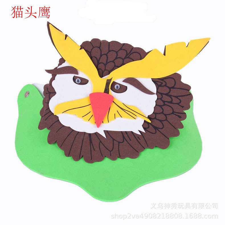 Día del niño Eva sombrero para el sol actividades entre padres e hijos dibujos animados animal tocado doce tocado del zodiaco