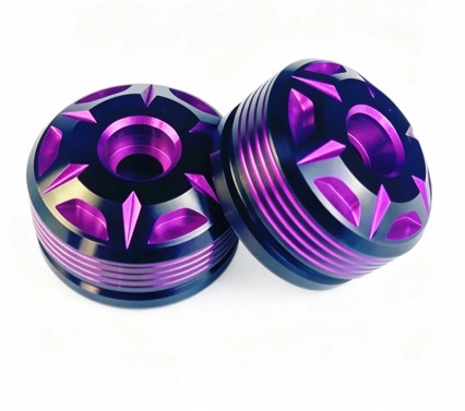 Motorcycle handlebar end caps are suitable for Honda GIORNO/LEAD125i motorcycle modification, made of CNC aluminum alloy