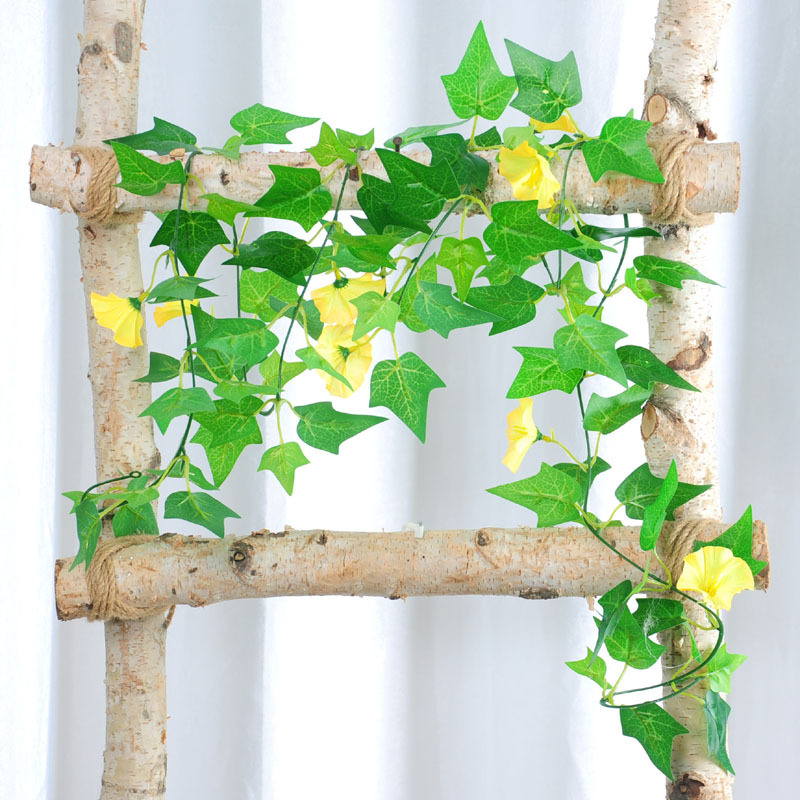 Simulación de la planta de papitalia, tubería de aire acondicionado de caña, cubierta de techo de la sala de estar, decoración de la planta de enredado de vid de plástico