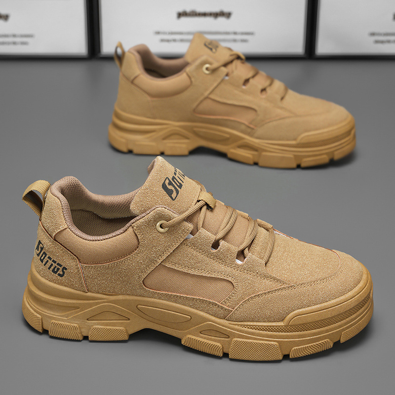 Zapatos de seguro laboral zapatos de hombre primavera nuevo trabajo de obra transpirable zapatos de herramientas antideslizantes y resistentes al desgaste zapatillas deportivas y de ocio para hombre