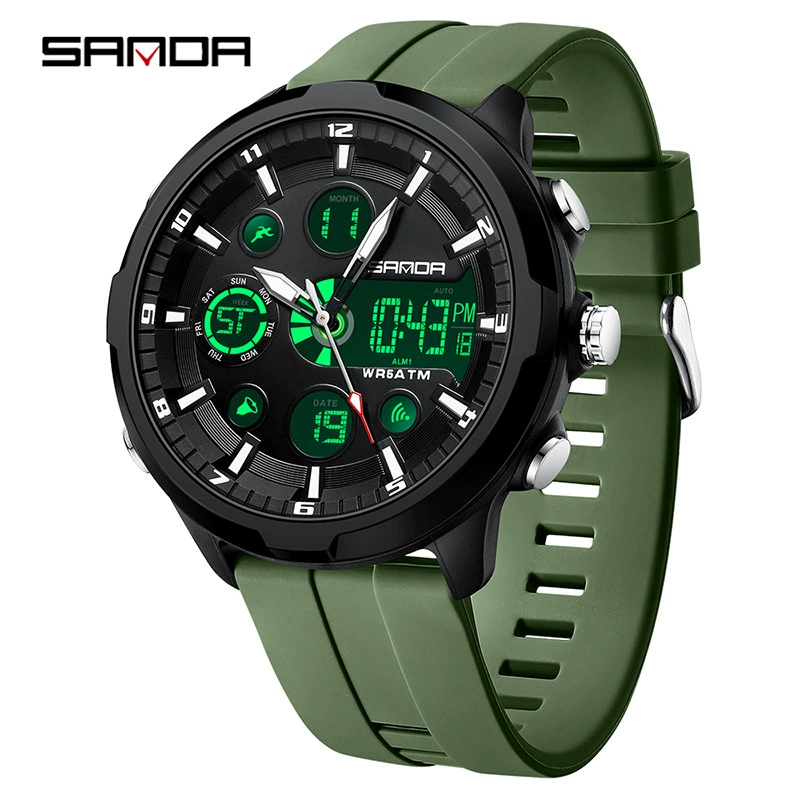Навигатор часов 三达 Quartz electronic waterproof universal men's watch for leisure, Korean style