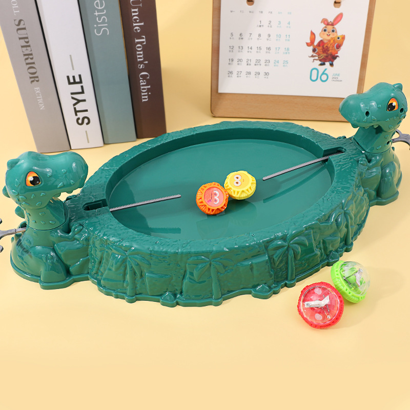 Dinosaurio giroscopio Placa de batalla juguete para niños y niñas multi-Persona Magic Battle doble rompecabezas grande