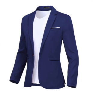 Cross-border Foreign Trade Suit New Fashion Men's Business Casual Suit European and American Slim-fit Small Suit Jacket