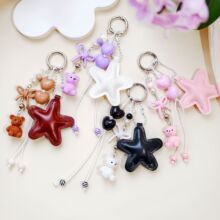 【星熊小记】miu韩系可爱ins挂件包包情侣登山绳个性钥匙扣挂饰
