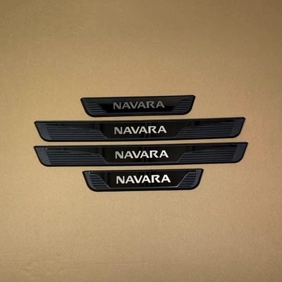 exterior door sill — Dekorativ pedal başlıqları - navara-exterior-door-sill-strip-d-model-black-on-black