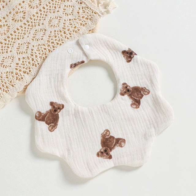 Хлопковый слюнявчик для младенца GAUSE BABY, однотонный, новорожденный, прокладка