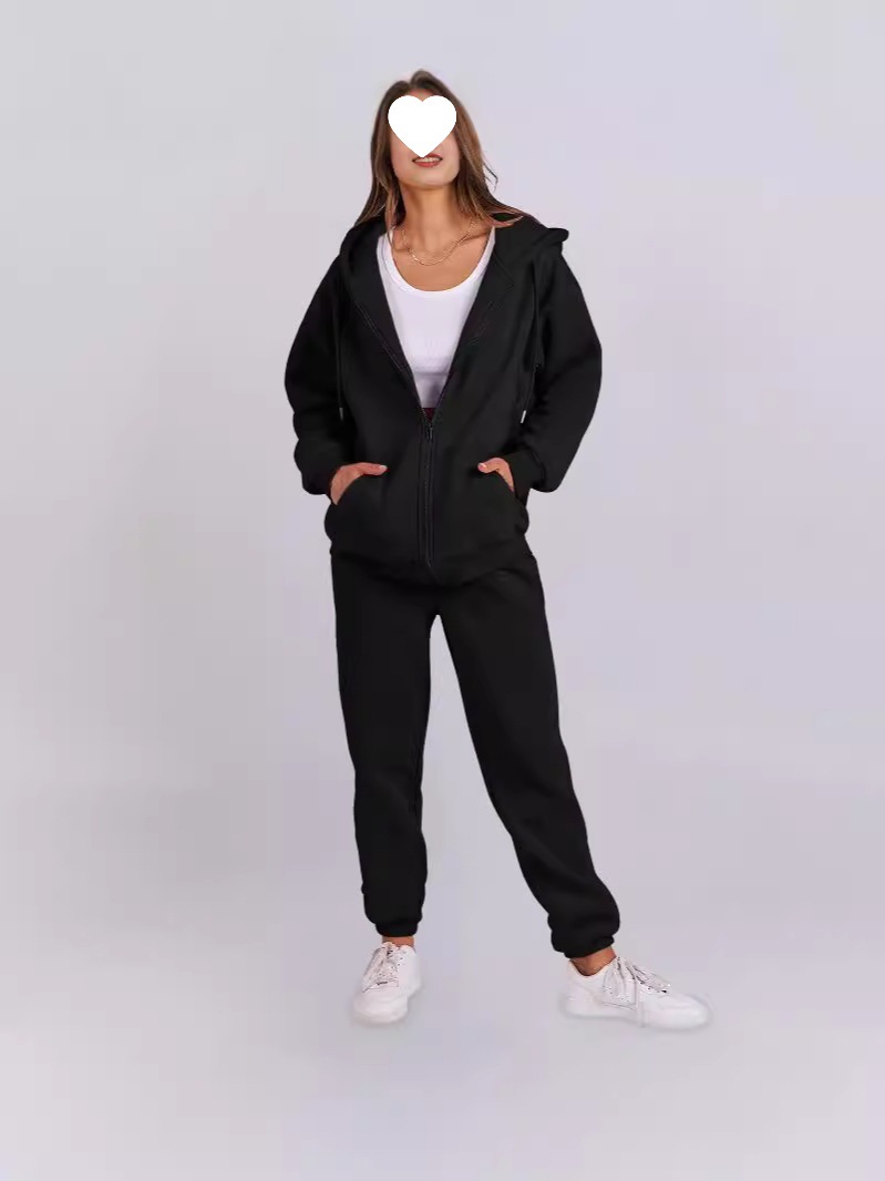 Felpa con cappuccio in pile stile coreano autunno inverno per donna, casual, ampia, con cappuccio, per coppia_voghion.com