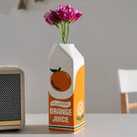 Керамическая ваза Creative Orange Fruit Ceramics Furniture Flower Flower Hydroponic Hydrodigo Swelling Cross -border