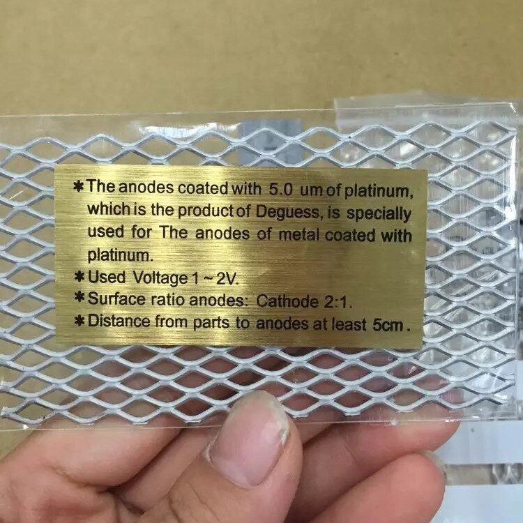 铂金钛网首饰电镀钛网电极阳极板金银铜金属加工翻新清洁打金工具