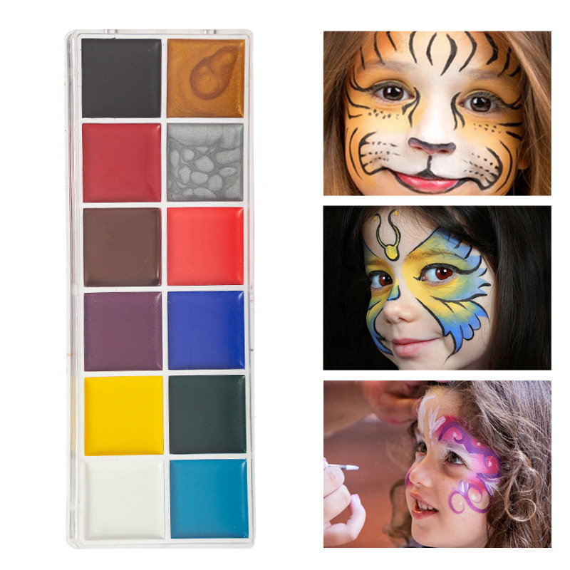 Halloween Oil human body Coloured drawing Pigment Body Face Coloured drawing Theatre Makeup children Dance perform