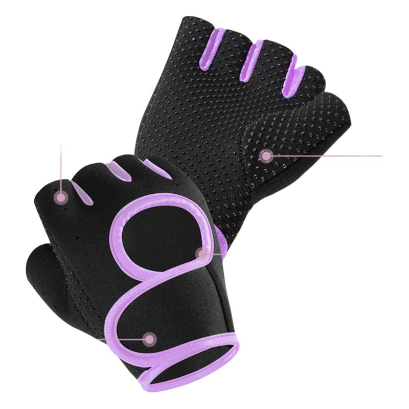 Спортивные перчатки для гантелей тренировочные Нескользящие дышащие Фитнес Велоспорт Перчатки для скалолазания на полпальца Защита запястий Кокон