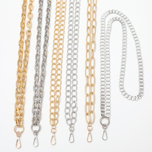 跨境新款金属链子斜跨diy手机壳挂绳铝链挂饰挂件单肩带版扣链条