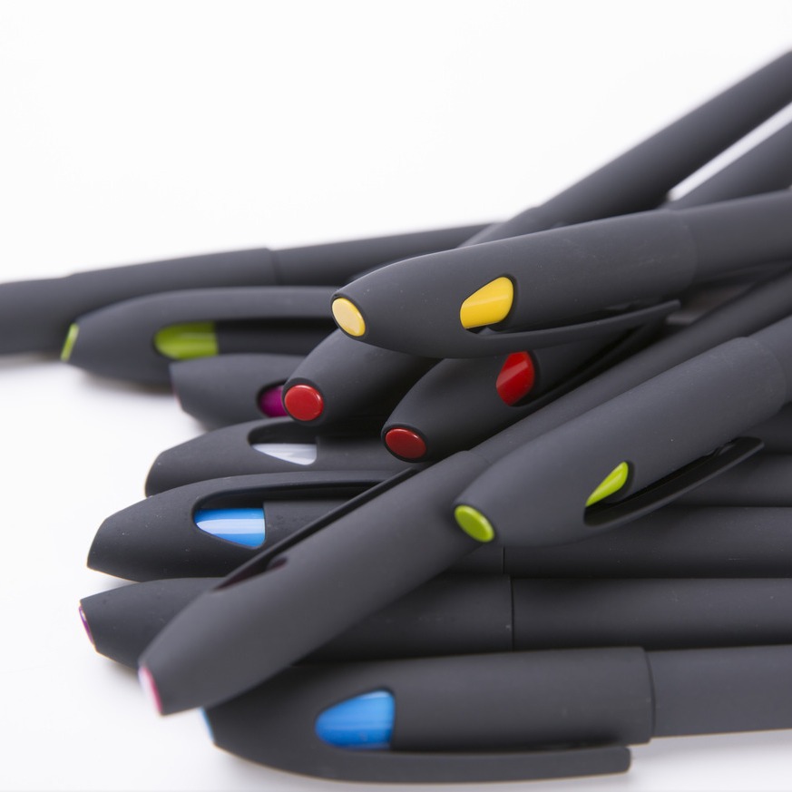 Nueva pluma publicitaria logotipo personalizado pluma de agua de carbono pluma de gel pluma de código QR personalizado