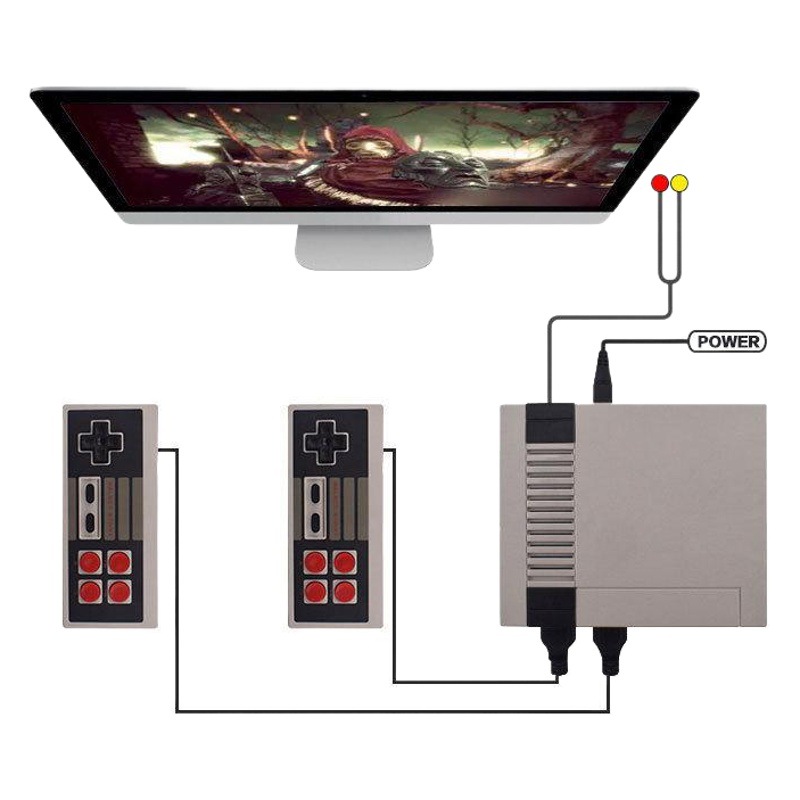 620 consola de juegos retro nostálgico NES home game Console Comercio exterior FC rojo y blanco máquina nes mini