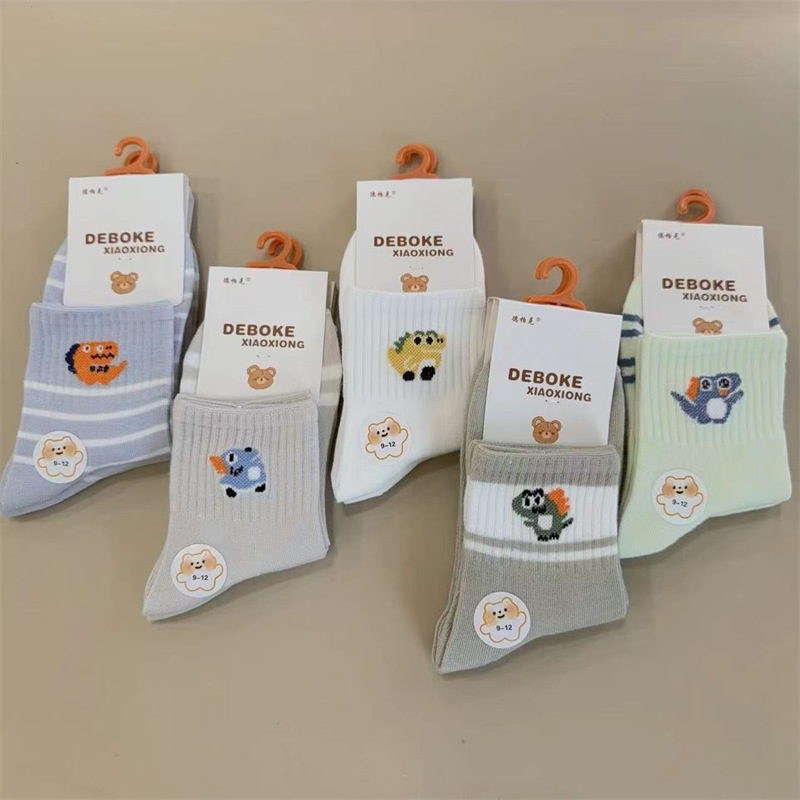 demi-season sports cartoon children's knee socks for men and women