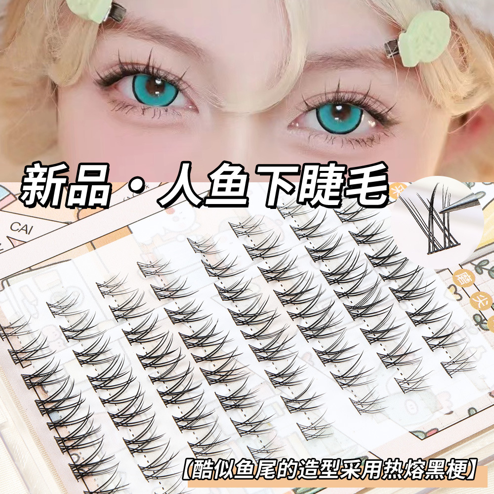 Pestañas inferiores de sirena