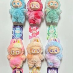 （高品质一比一）广东脸前方高能系列labubu拉布布搪胶三代盲盒