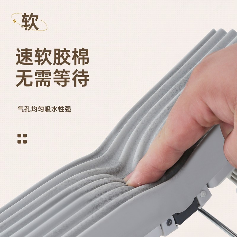 Esposa espesa trapadora doméstica nuevo trapador sin lavado a mano trapador absorbente limpio trapador de goma plegable trapador de suelo artefacto