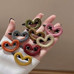 女性用のかわいいピンクのモランディラブヘアピン、シンプルで多用途、跡のないヘアアクセサリー、子供用サイド前髪ヘアピン