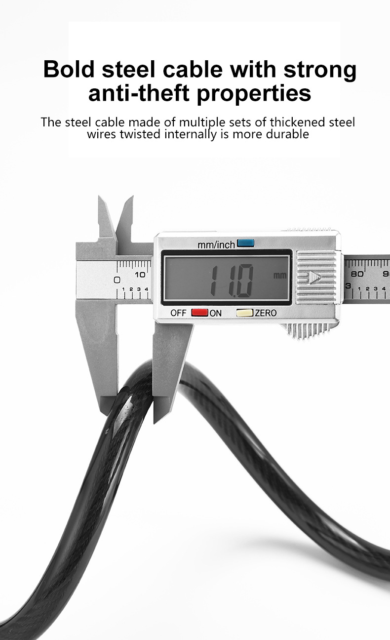 Five-digit Combination Bicycle Lock For Mountain And Road Bikes_voghion.com
