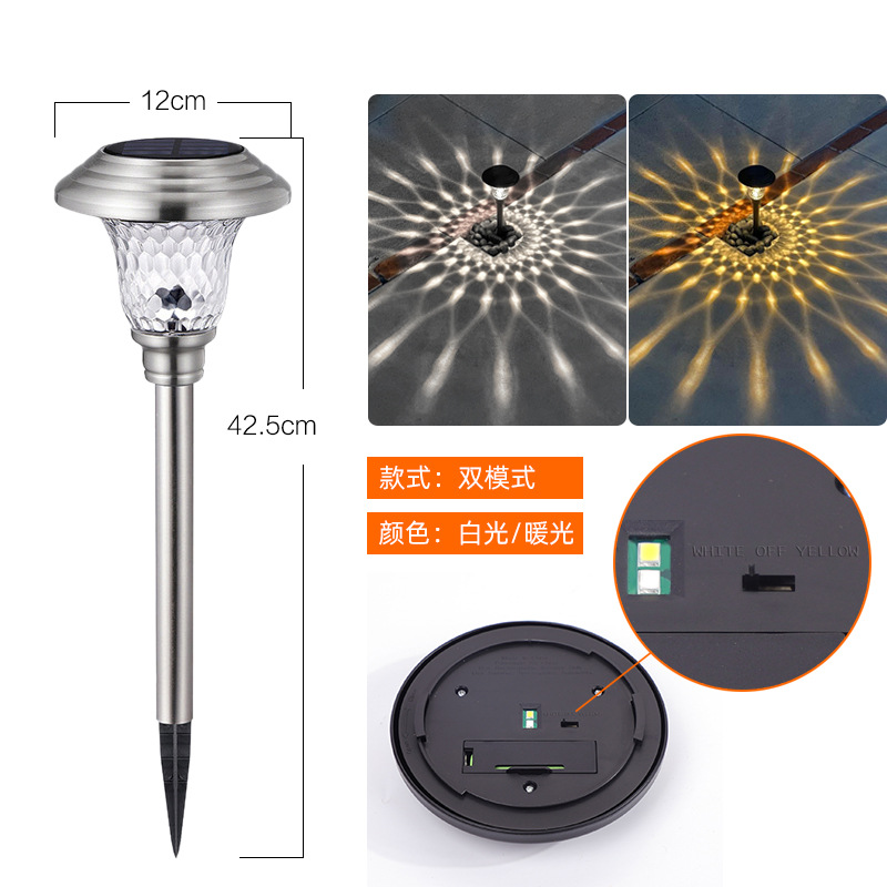 듀얼 모드 스테인레스 스틸 실버-웜/화이트