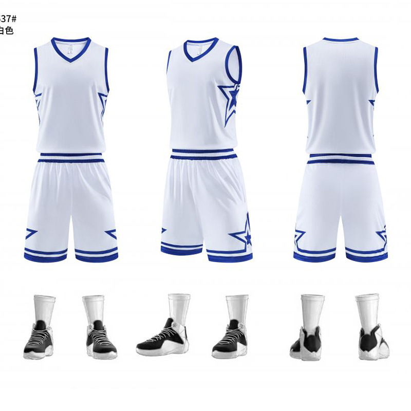 Factory Wholesale Basketball Uniform Suits for Men and Women, Sports Jerseys, College Student Competition Training Team Uniforms, Wholesale Printable Numbers