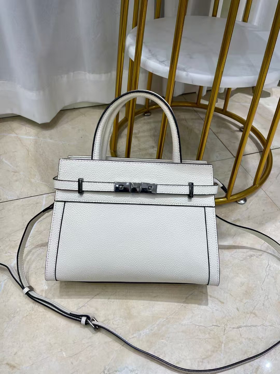 Cross-border Top Grain TOGO Leather Handbag Fashion Small Square Bag Genuine Leather Women's Bag New Autumn Winter Versatile Shoulder Bag - Thumbnail 7