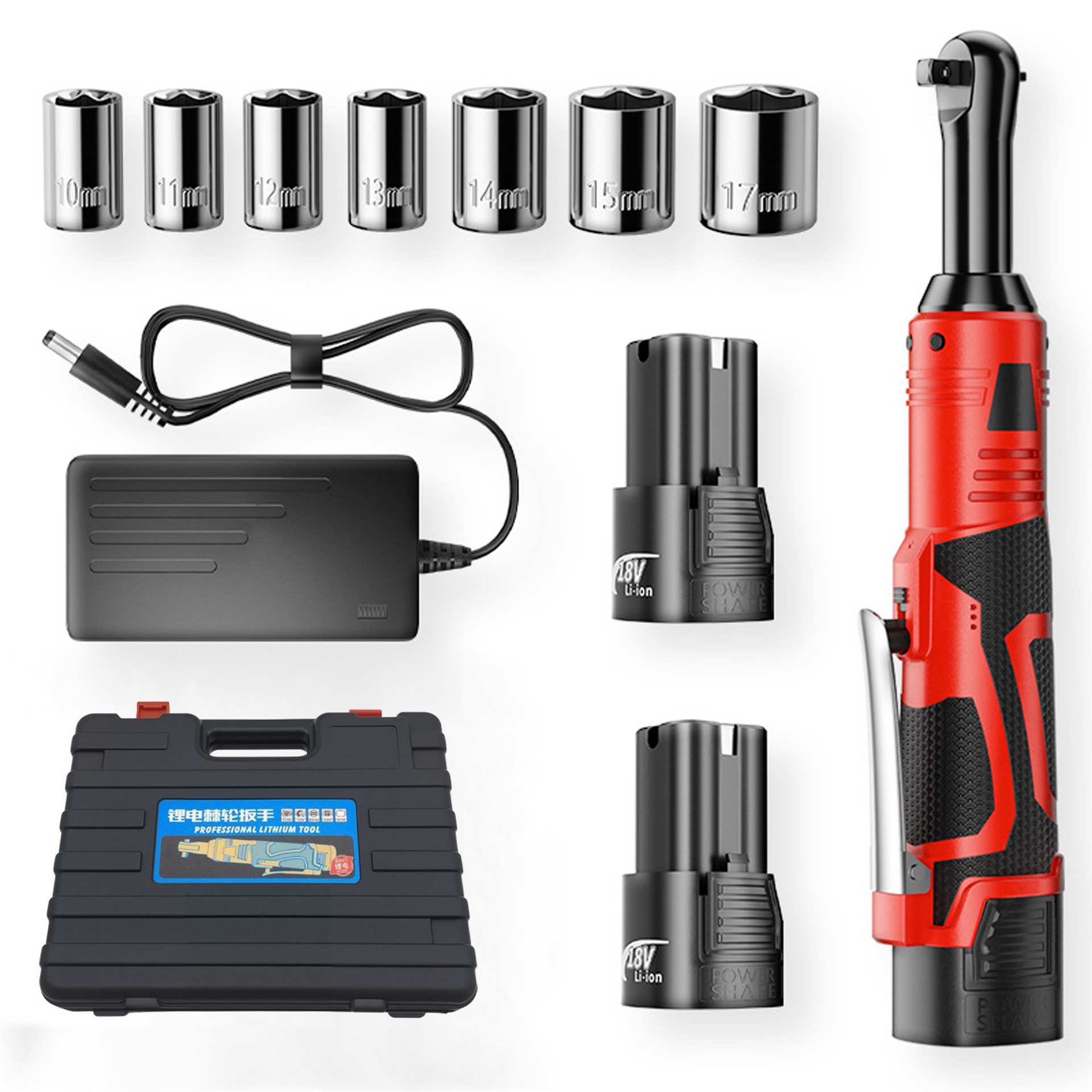 Venta al por mayor de gran torque 90 ° ángulo Llave de trinquete eléctrica 18V llave de carga batería de litio etapa Truss Especial