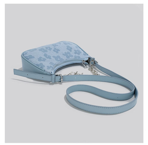 High-end niche design bag for women 2024 new versatile ins jacquard small bag single shoulder crossbody underarm bag for women