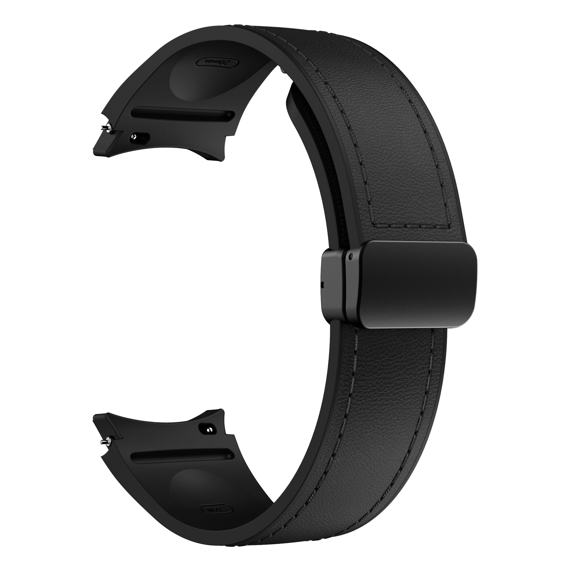 Aplicable a Samsung Galaxy Watch watch6/5/4 cuero de silicona hebilla magnética 20mm Correa inteligente
