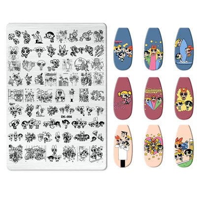 Nail Art, Rectangular Plates for — Dırnaq bəzəkləri - dk-056