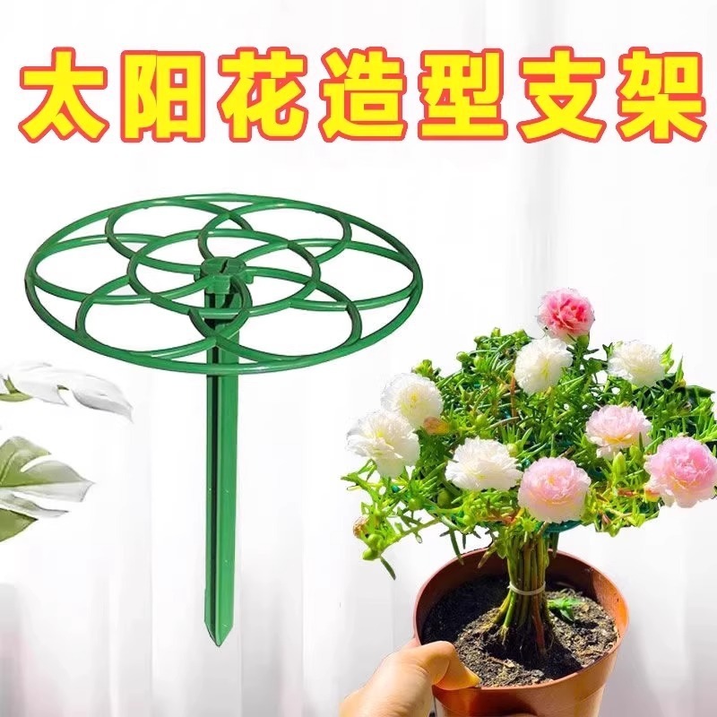 太阳花架棒棒糖造型架防倒伏花架子多层蟹爪兰支撑杆植物爬藤固定|undefined