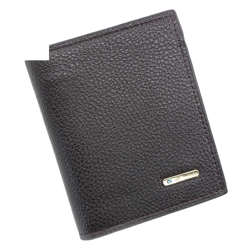 A Large Number of Ready-Made Pu Plus Vertical Men's Wallets, Simple Casual Men's Coin Purse, Men's Short Wallet