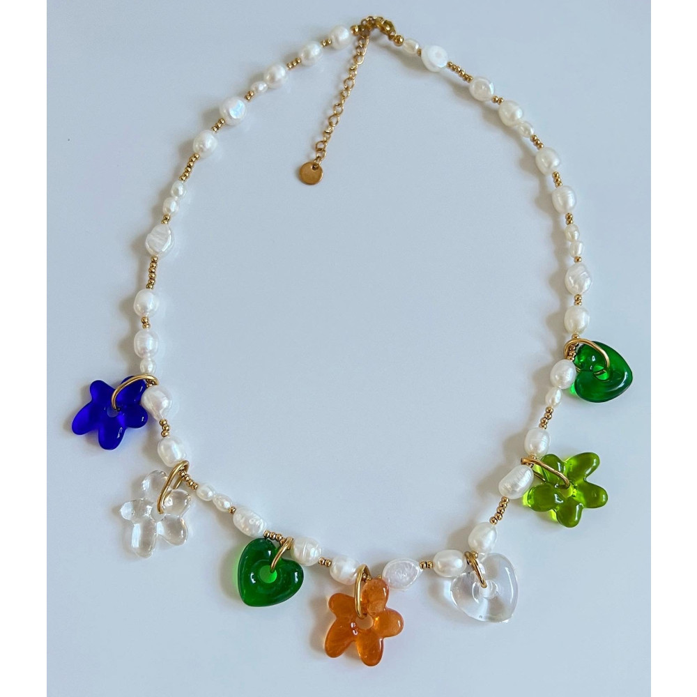 1 Piece Fashion Printing Pearl Plating Womenu0027S Necklace