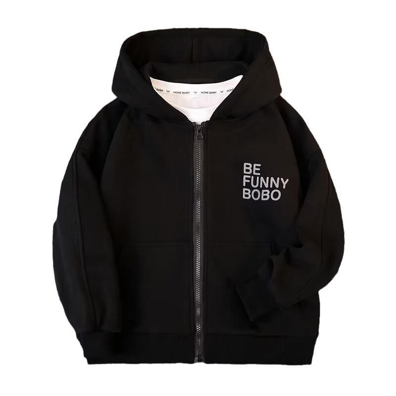 Spring jacket for boys, children's autumn hoody, cardigan for leisure, T-shirt, western style