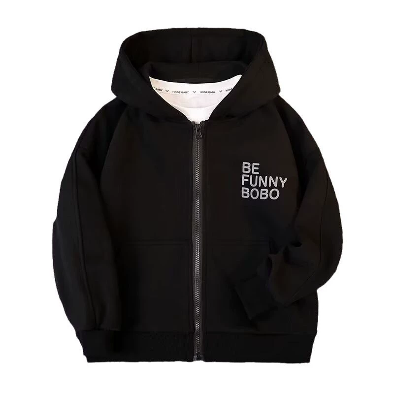 Spring jacket for boys, children's autumn hoody, cardigan for leisure, T-shirt, western style