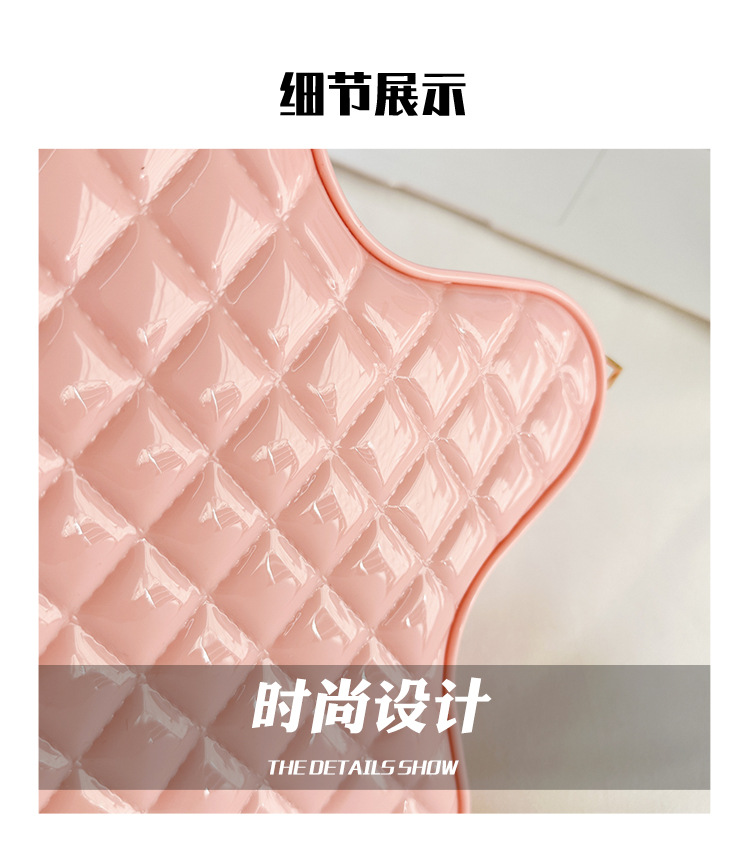 2025 New style fashionable star Backpack, diamond-shaped PVC jelly bag, fresh and sweet campus ladies' backpack undefined