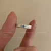 Silver starburst ring