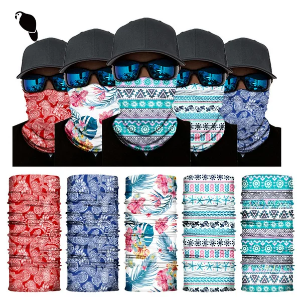 Xunhui Printed Series Magic Headscarf Seamless Versatile Sports Windproof Sunscreen Face Mask Cycling Neck Gaiter Sunshade