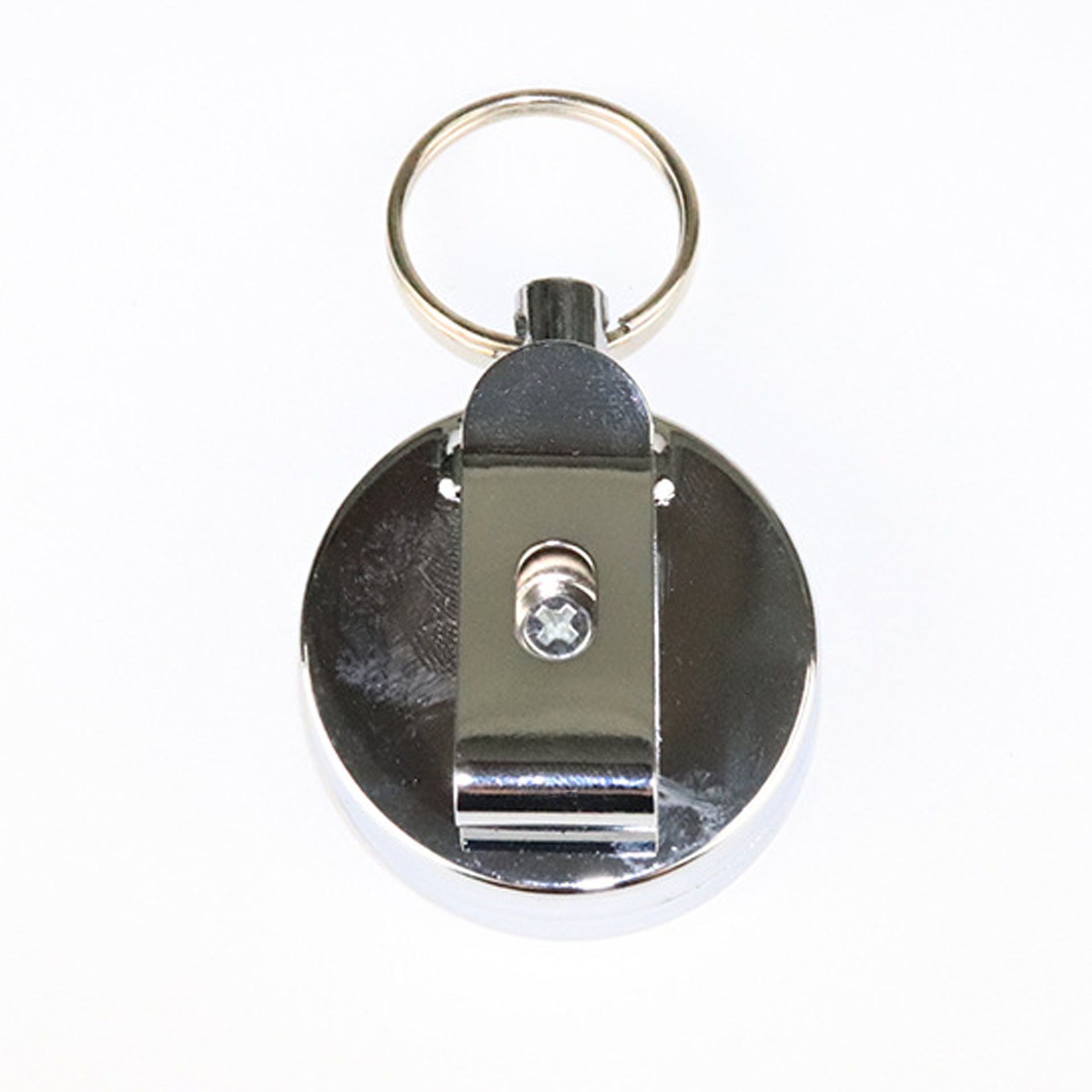 4cm de alambre de acero de metal de nylon fácil de tirar llavero fácil de tirar antirrobo anti-perdido llavero retráctil