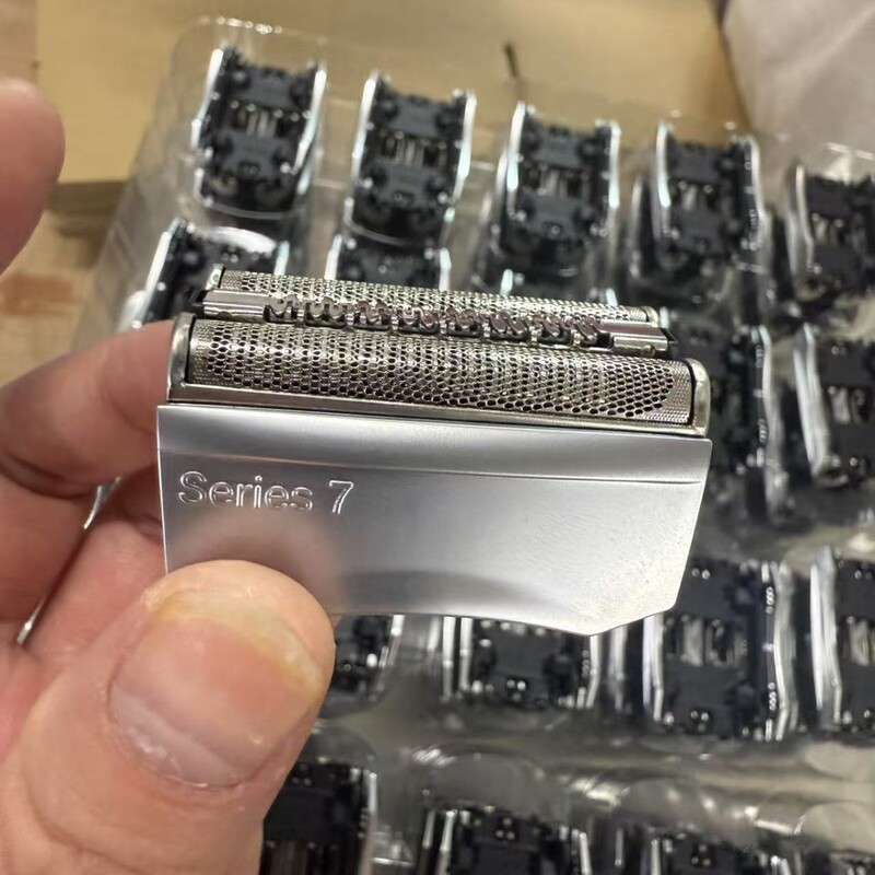 Compatible with Braun Braun Reciprocating Electric Shaver 70S Mesh Component 7 Series Entire Shaving Head Silver Mesh