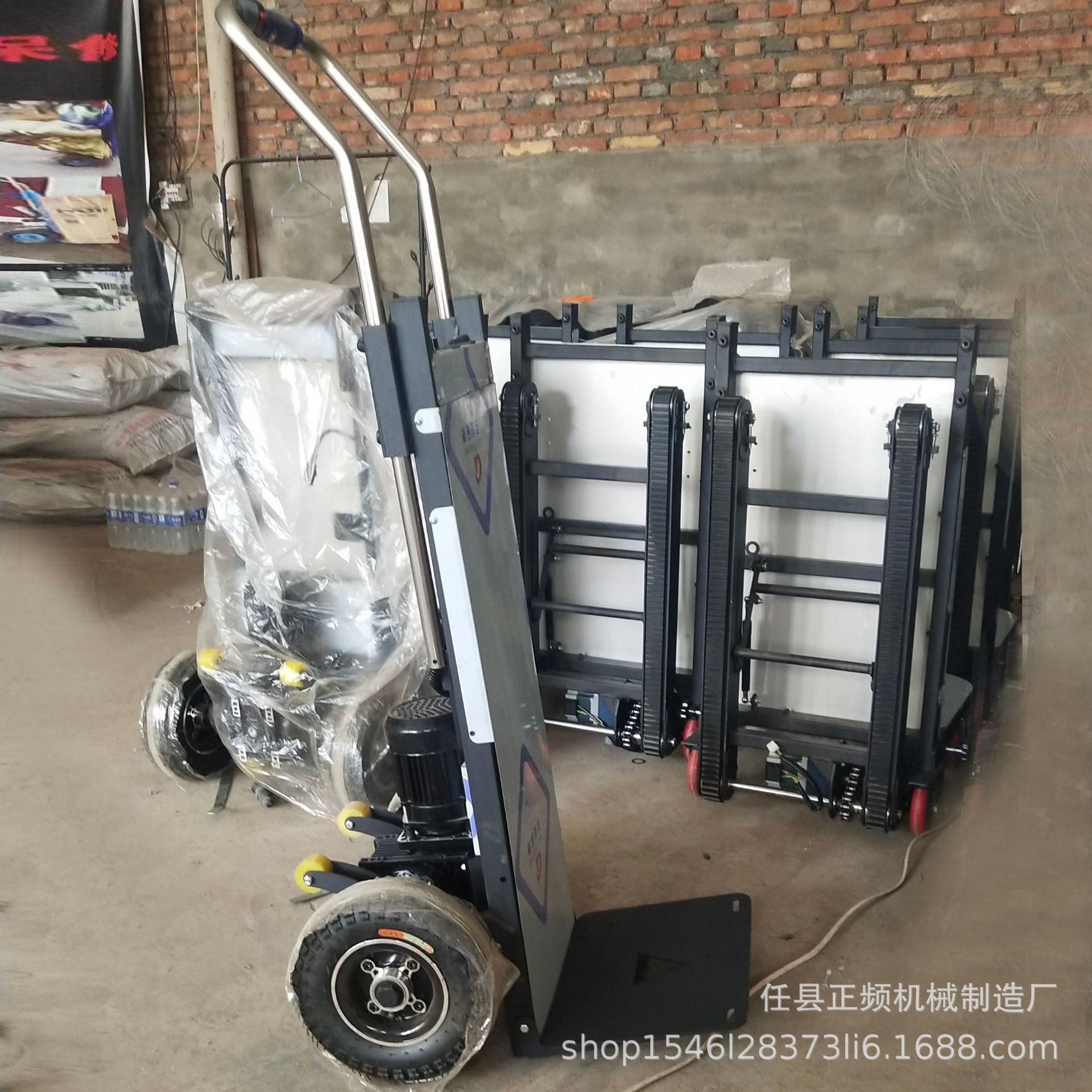 小型爬楼车电动手拉式载物上楼梯机自动上楼梯机平板式爬楼机