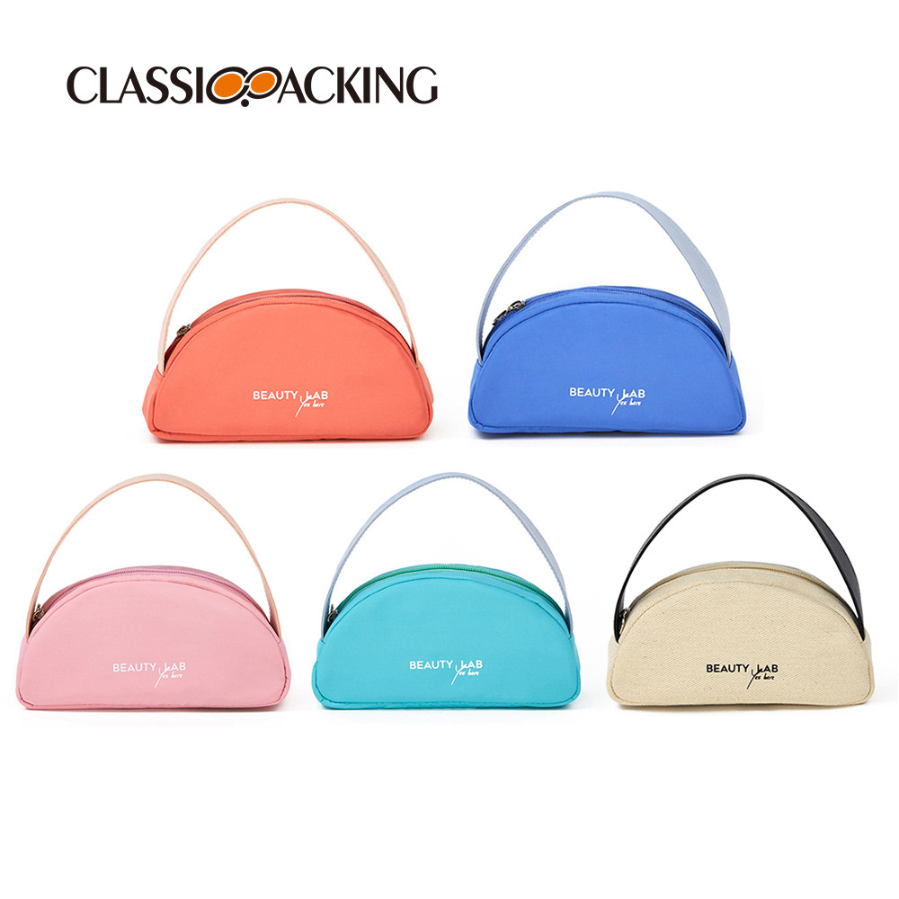 Bolso de estilo simple moderno material de lona bolsa de almacenamiento de cosméticos multifuncional bolsa de mano de moda para todo el Partido bolsa pequeña para mujer