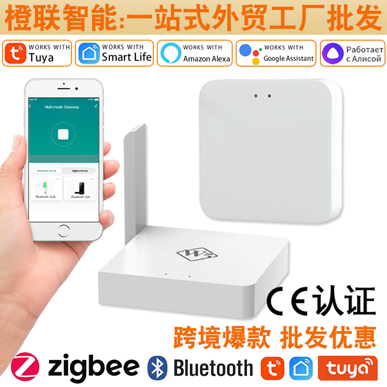 Tuya Zigbee Mesh koʻp rejimli aqlli uy markaziy shlyuzi simsiz tarmoq