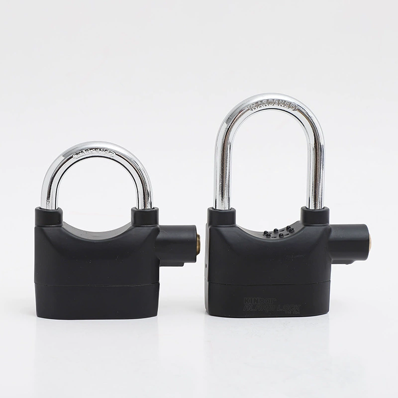 Навесной замок с сигнализацией, доступны несколько цветов, навесной замок из алюминиевого сплава, пластиковый замок, цепной замок, велосипедный замок, мотоциклетный замок.