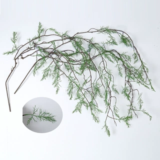 仿真黑骨芒水草树藤绿植苔藓树枝藤蔓工程造景森系装饰天门冬千丝