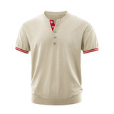 ZH8106-DK夏季百搭T恤休闲短款男装老钱风通勤针织短袖OLO衫，男装针织衫/毛衣，星座614