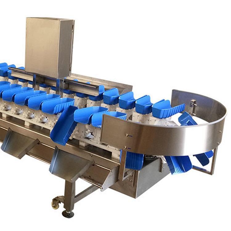 6 pesos clasificador de frutas y verduras productos del mar equipos de clasificación de caja de ostras pepinos de mar tipo de mesa giratoria clasificación automática