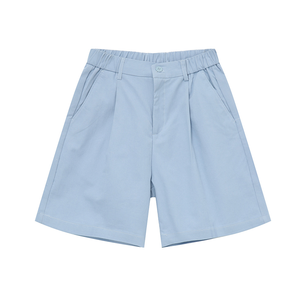 MTLCLOTHES Hombres| Camisas de color sólido coreanas, pantalones casuales de cinco puntos, moda diaria de traje de viaje